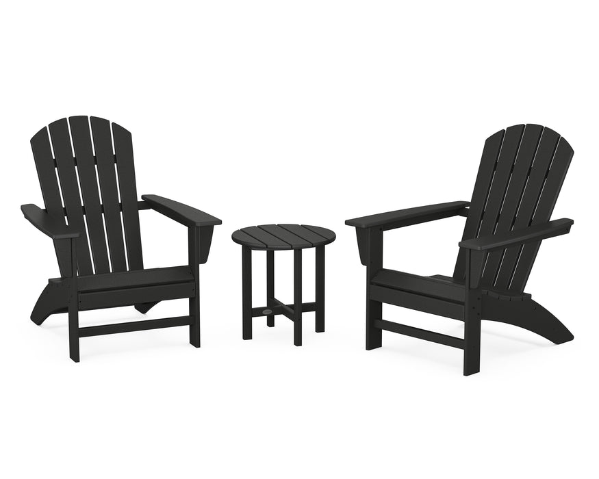 POLYWOOD Nautical 3-Piece Adirondack Set in Black image