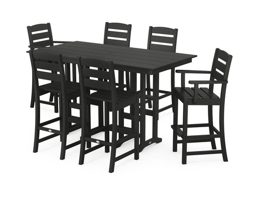 POLYWOOD Lakeside 7-Piece Bar Set in Black image