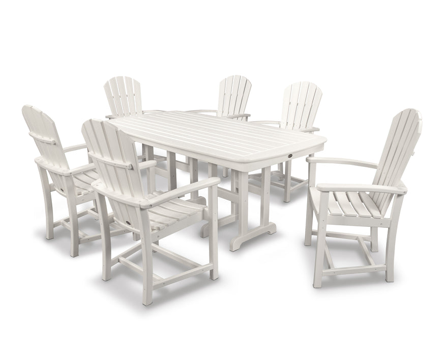 POLYWOOD Palm Coast 7-Piece Dining Set in White image