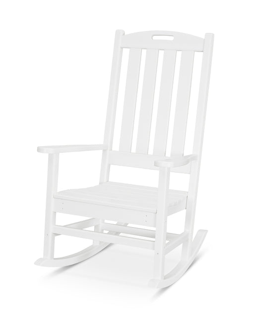 POLYWOOD Nautical Porch Rocking Chair in White image