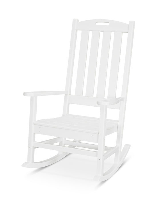 POLYWOOD Nautical Porch Rocking Chair in White image