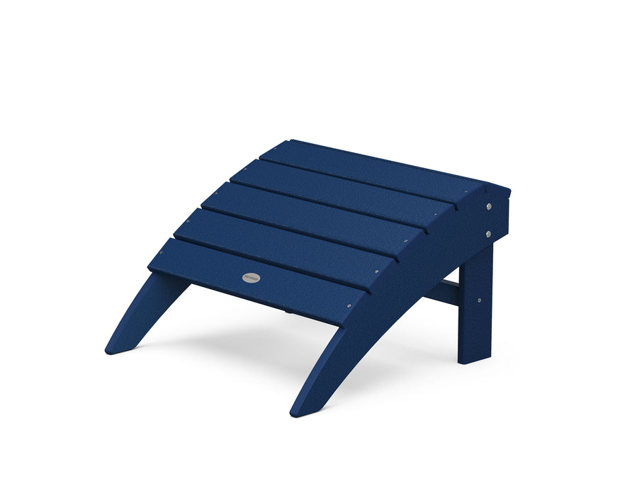 POLYWOOD Vineyard Adirondack Ottoman in Navy