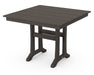 POLYWOOD Farmhouse Trestle 37" Dining Table in Vintage Coffee image