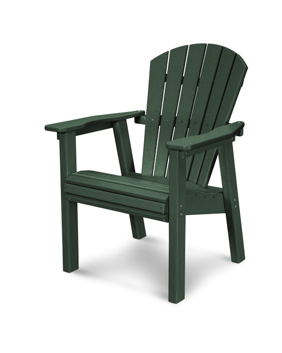 POLYWOOD Seashell Upright Adirondack Chair in Green image