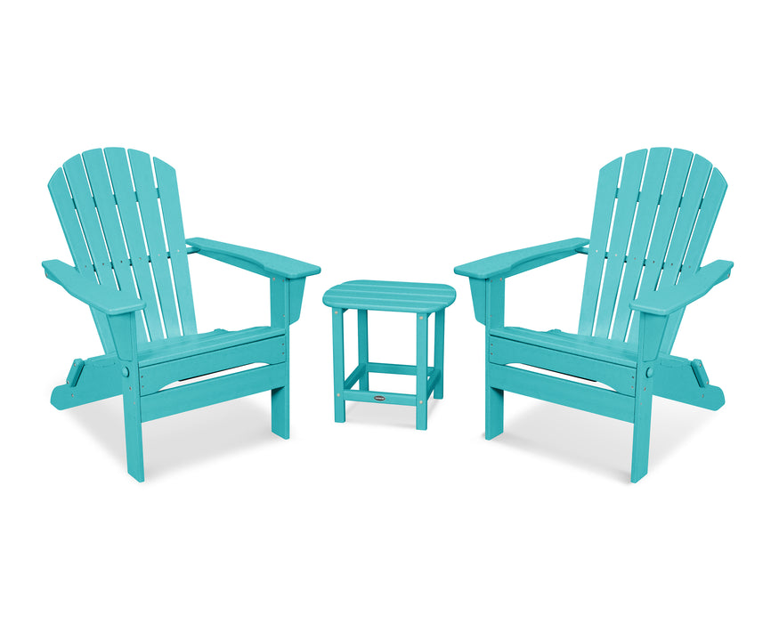 POLYWOOD South Beach 3-Piece Folding Adirondack Set in Aruba image