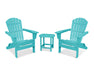 POLYWOOD South Beach 3-Piece Folding Adirondack Set in Aruba image