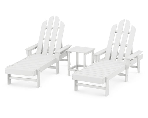 POLYWOOD Long Island Chaise 3-Piece Set in White image