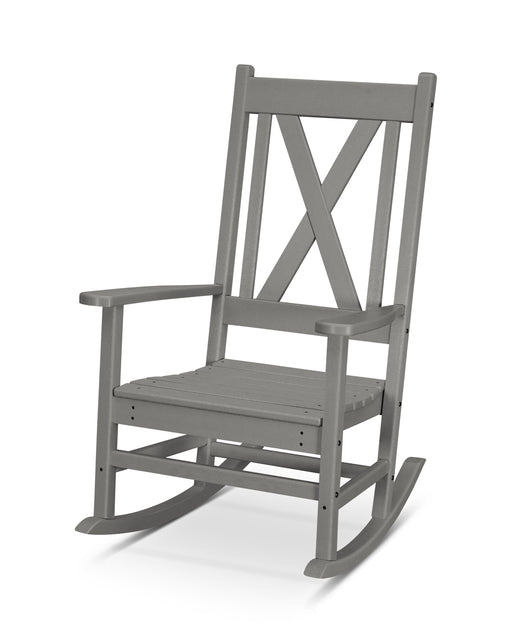 POLYWOOD Braxton Porch Rocking Chair in Slate Grey image