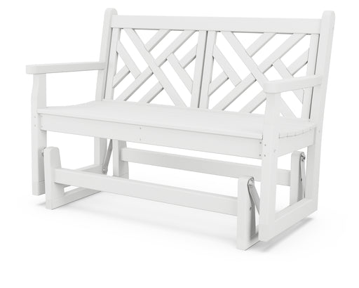 POLYWOOD Chippendale 48" Glider in White image