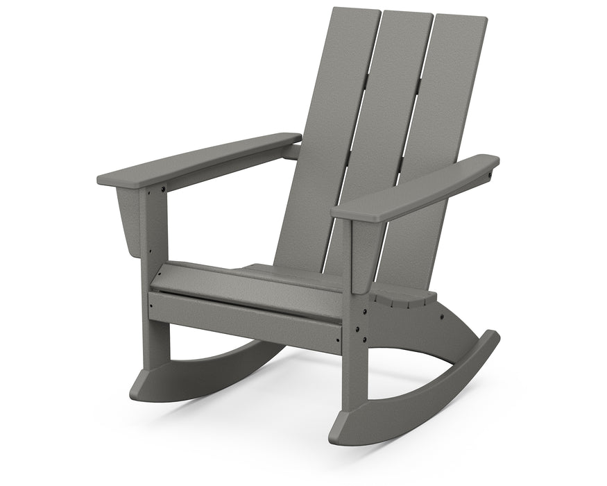 POLYWOOD Modern Adirondack Rocking Chair in Slate Grey image