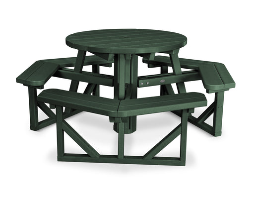 POLYWOOD Park 36" Round Picnic Table in Green image