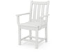 POLYWOOD Traditional Garden Dining Arm Chair in White image