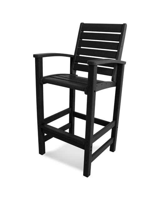 POLYWOOD Signature Bar Chair in Black image