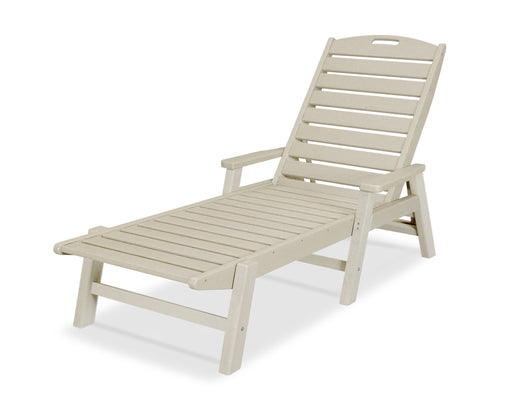 POLYWOOD Nautical Chaise with Arms in Sand image