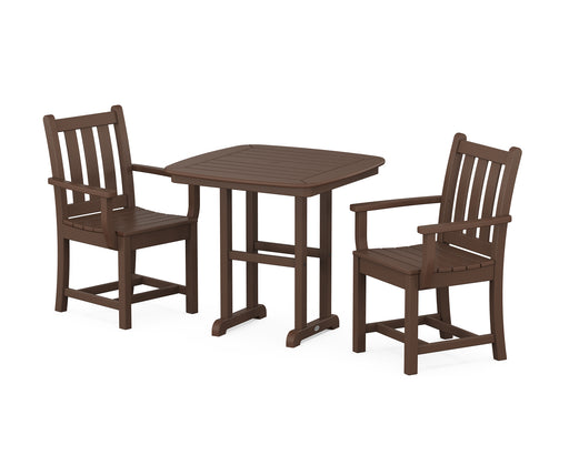 POLYWOOD Traditional Garden 3-Piece Dining Set in Mahogany image