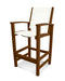 POLYWOOD Coastal Bar Chair in Teak / White Sling image