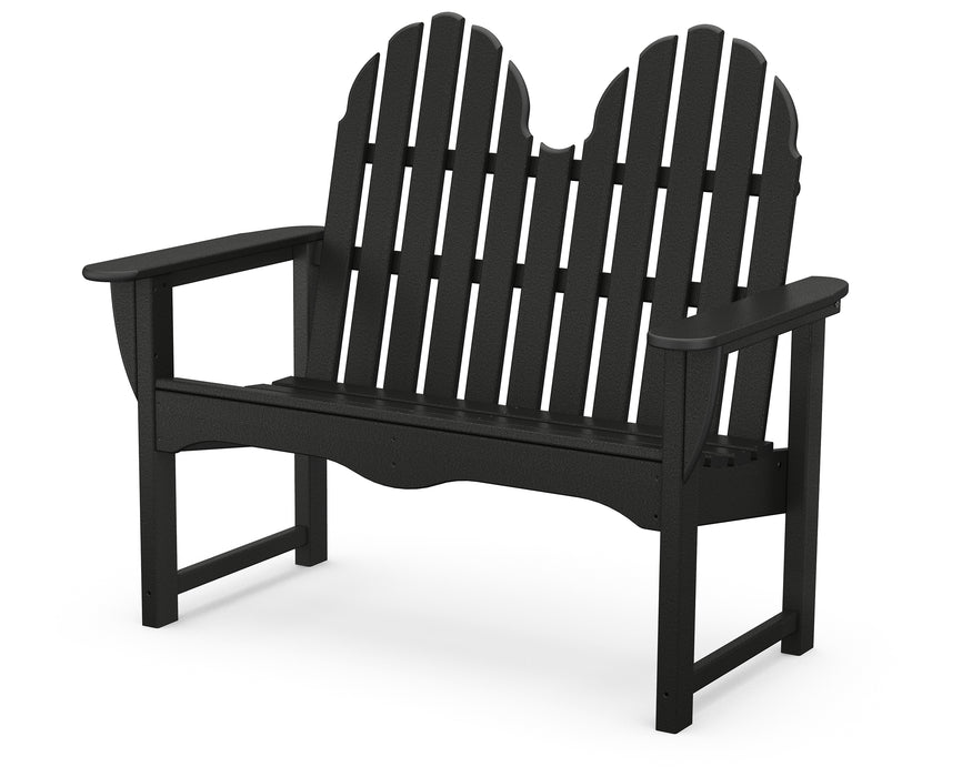 POLYWOOD Classic Adirondack 48" Bench in Black