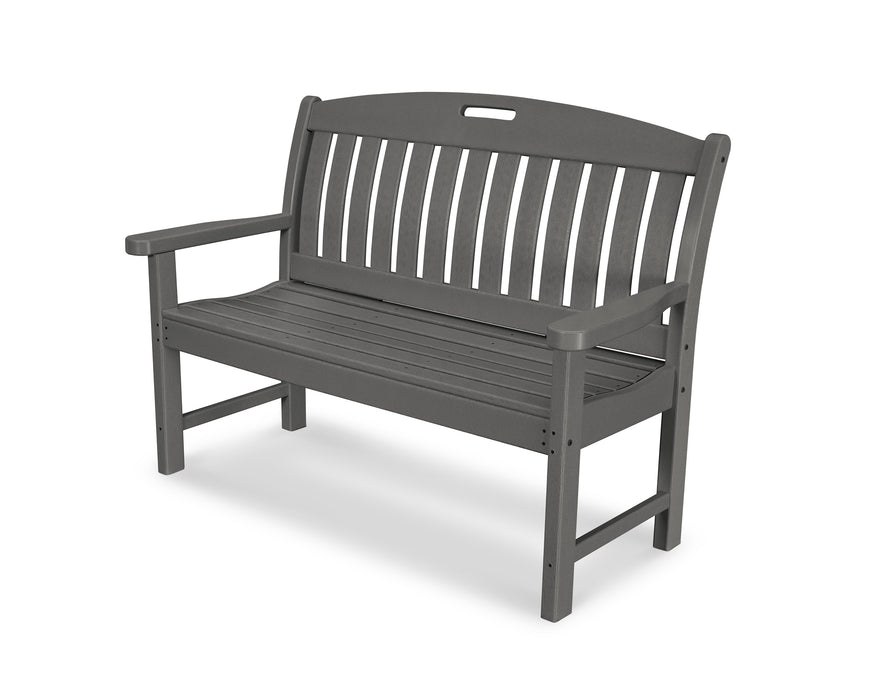 POLYWOOD Nautical 48" Bench in Slate Grey image