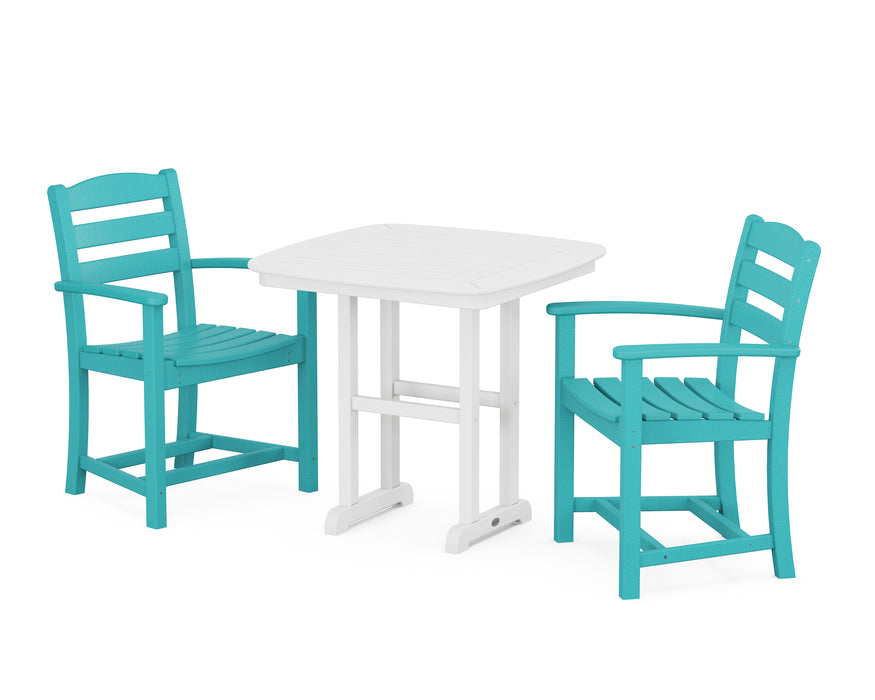 POLYWOOD La Casa Cafe 3-Piece Dining Set in Aruba