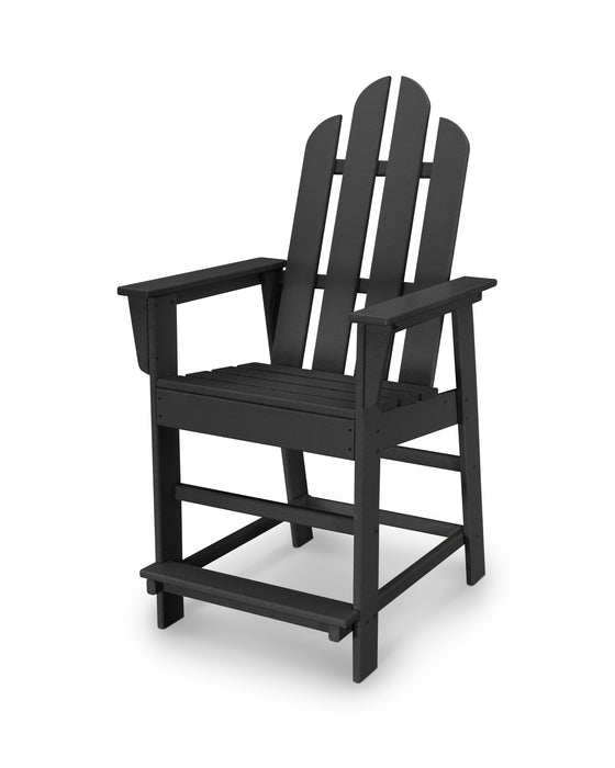 POLYWOOD Long Island Counter Chair in Black image