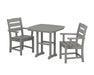 POLYWOOD Lakeside 3-Piece Dining Set in Slate Grey image