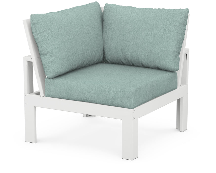 Unbranded Modular Corner Chair in White / Glacier Spa