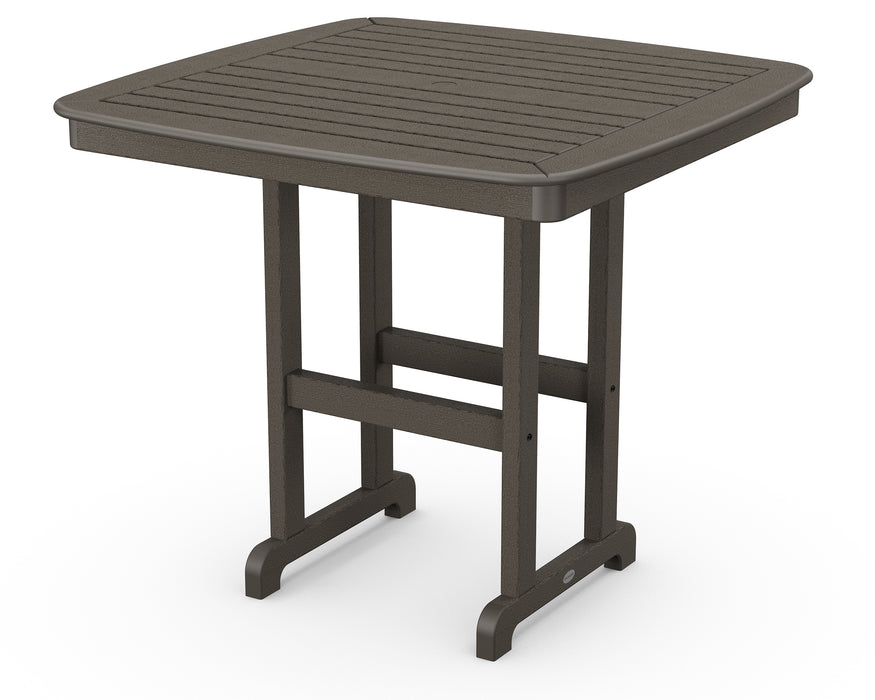 POLYWOOD Nautical 44" Counter Table in Vintage Coffee image