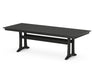 POLYWOOD Farmhouse Trestle 38" x 96" Dining Table in Black image