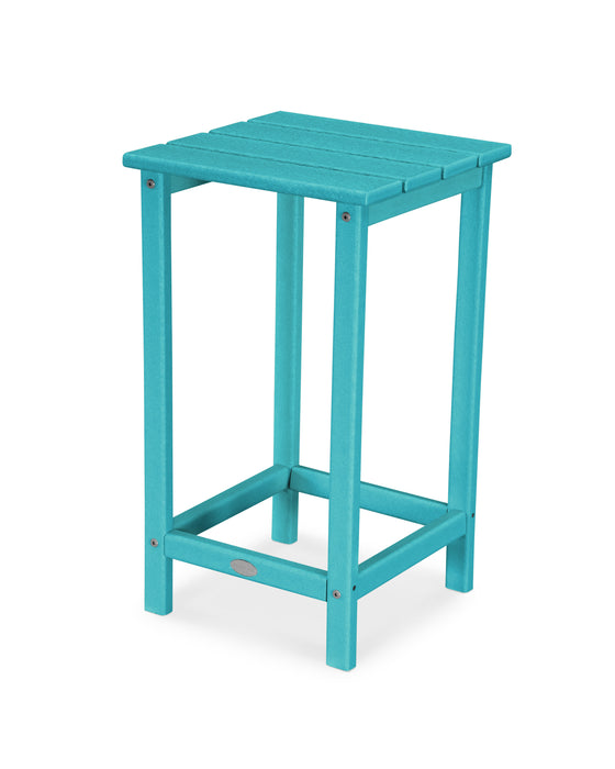 POLYWOOD Long Island 26" Counter Side Table in Aruba