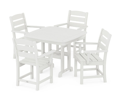 POLYWOOD Lakeside 5-Piece Dining Set in Vintage White image