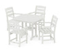 POLYWOOD Lakeside 5-Piece Dining Set in Vintage White image