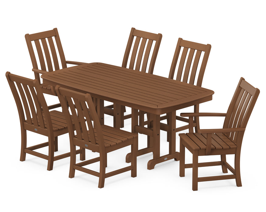 POLYWOOD Vineyard 7-Piece Dining Set in Teak