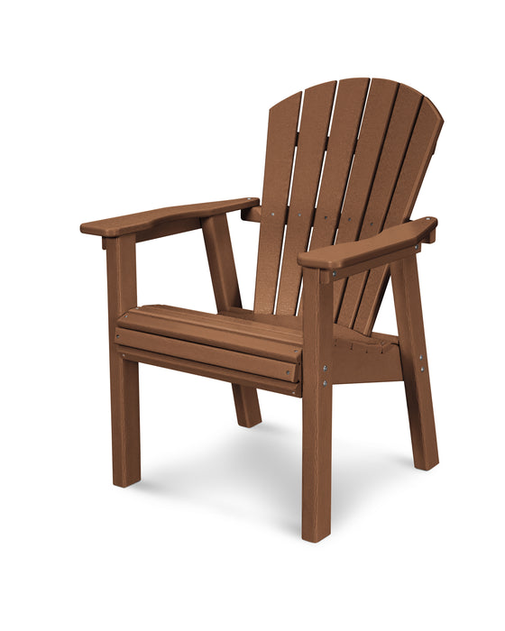 POLYWOOD Seashell Upright Adirondack Chair in Teak image