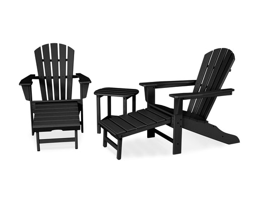 POLYWOOD Palm Coast Ultimate Adirondack 3-Piece Set in Black image