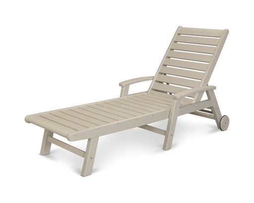 POLYWOOD Signature Chaise with Wheels in Sand image