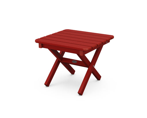 POLYWOOD Square 18" Side Table in Crimson Red image