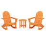 POLYWOOD Vineyard 3-Piece Adirondack Rocking Chair Set in Tangerine image