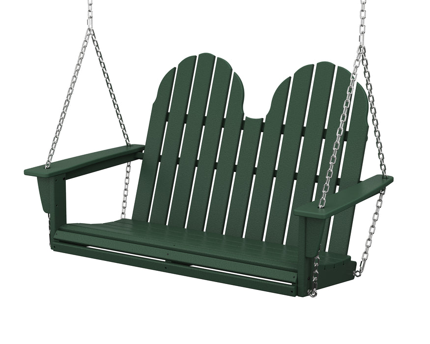 POLYWOOD Vineyard Adirondack 48" Swing in Green