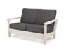 POLYWOOD Harbour Deep Seating Loveseat in Sand / Ash Charcoal image