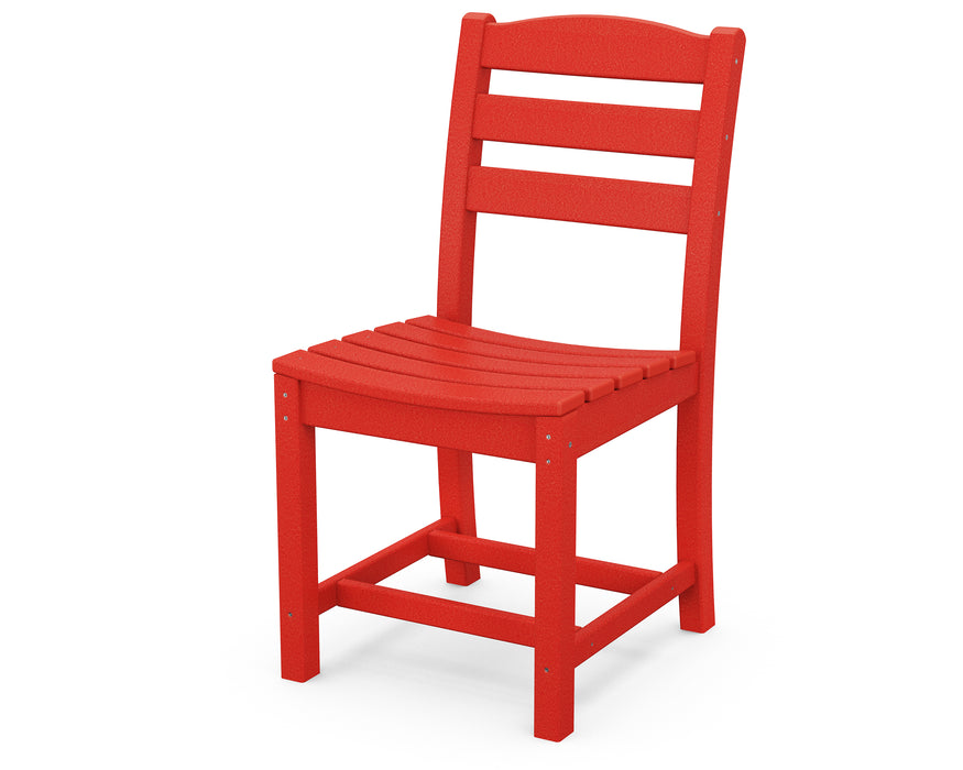 POLYWOOD La Casa Cafe Dining Side Chair in Sunset Red