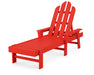 POLYWOOD Long Island Chaise in Sunset Red image