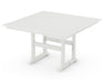 POLYWOOD Farmhouse Trestle 59" Counter Table in Vintage White image