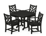 POLYWOOD Chippendale 5-Piece Dining Set in Black image