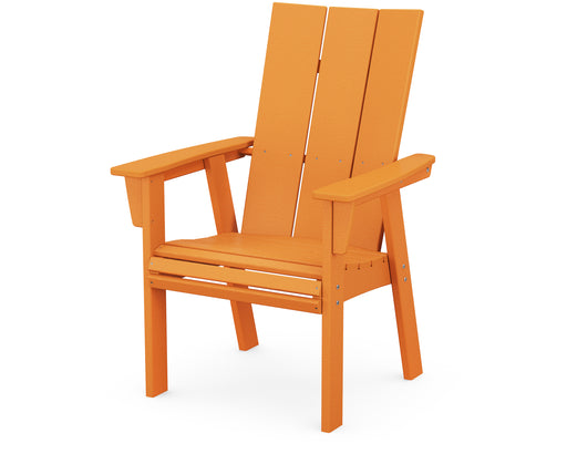 POLYWOOD Modern Curveback Adirondack Dining Chair in Tangerine image