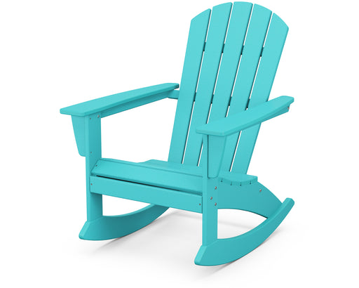POLYWOOD Nautical Adirondack Rocking Chair in Aruba image