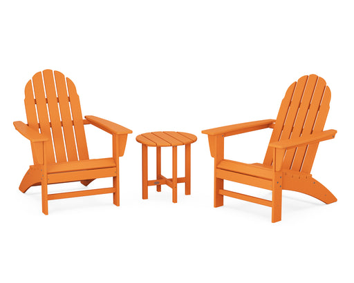 POLYWOOD Vineyard 3-Piece Adirondack Set in Tangerine image