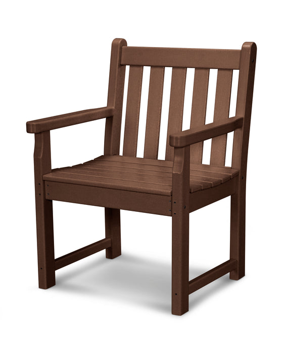 POLYWOOD Traditional Garden Arm Chair in Mahogany