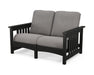 POLYWOOD Mission Loveseat in Black / Grey Mist image