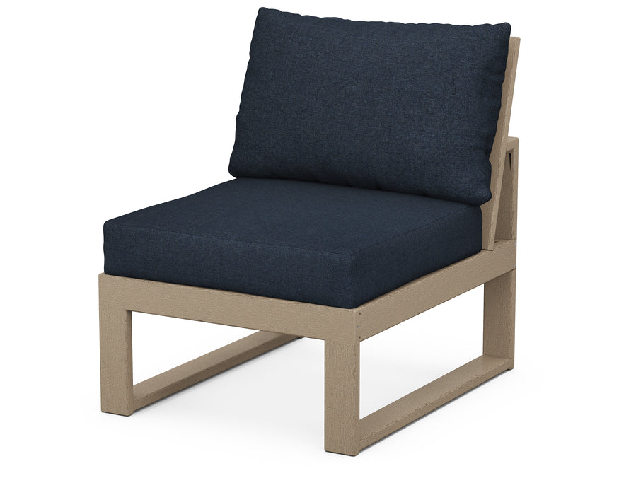 POLYWOOD Modular Armless Chair in Vintage Sahara / Marine Indigo image