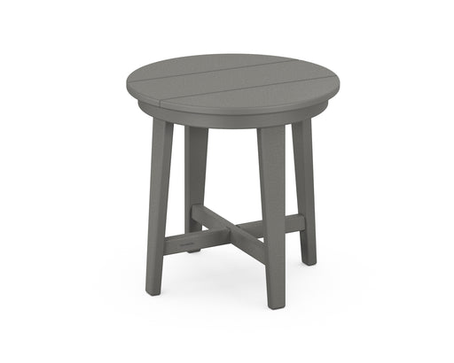 POLYWOOD Newport 19" Round End Table in Slate Grey image